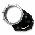 CNC Racing Clear Wet Clutch Cover BASE for the Ducati Hypermotard 821 (2015) / 939 / 950, Multistrada 950, Supersport /S, Monster 821, Scrambler 1100